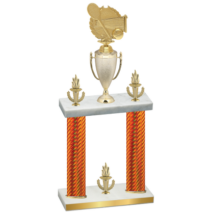 Double Orange Carbon Fiber Victory Tennis Trophy
