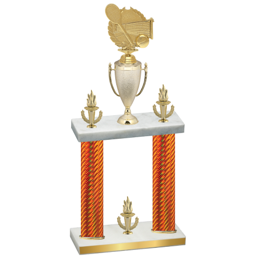 Double Orange Carbon Fiber Victory Tennis Trophy