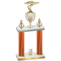 Double Orange Carbon Fiber Year Cars Trophy