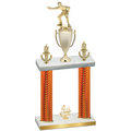 Double Orange Carbon Fiber Fourth Place Shooter Trophy