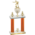 Double Orange Carbon Fiber Year Shooter Trophy