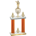 Double Orange Carbon Fiber Victory Holiday Trophy