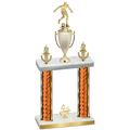 Double Orange Glacier Fourth Place Soccer Trophy