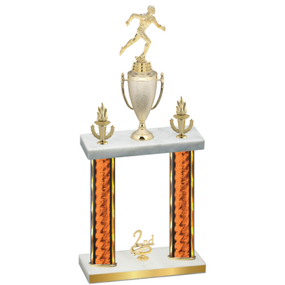 Double Orange Glacier Second Place Running Trophy