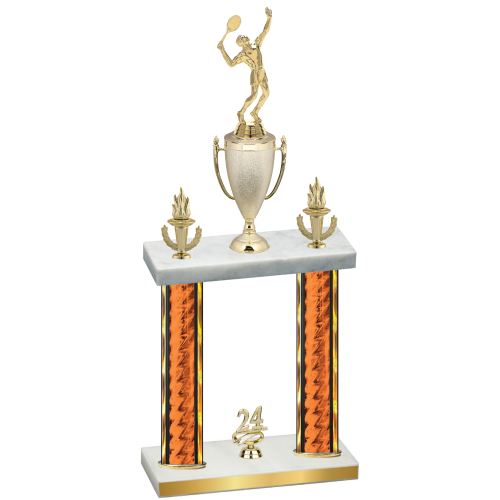 Double Orange Glacier Year Tennis Trophy