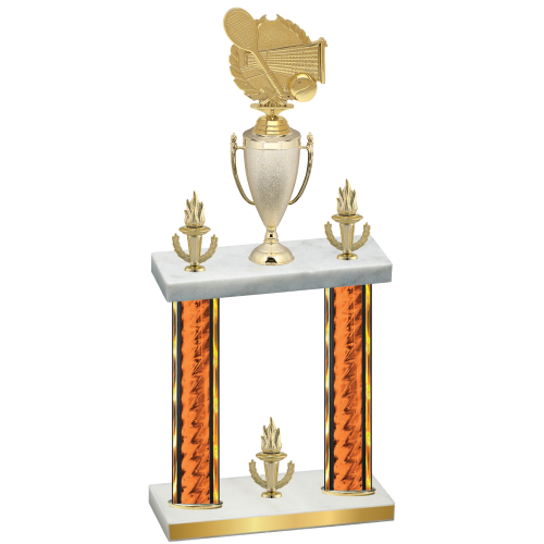 Double Orange Glacier Victory Tennis Trophy