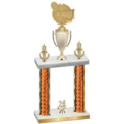 Double Orange Glacier Year Tennis Trophy