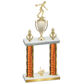 Double Orange Glacier First Place Bowling Trophy