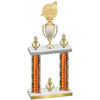 Double Orange Glacier Victory Swimming Trophy