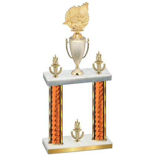 Double Orange Glacier Victory Swimming Trophy