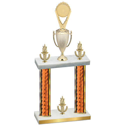 Double Orange Glacier Victory Insert Trophy
