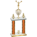 Double Orange Glacier Year Cheerleading Trophy