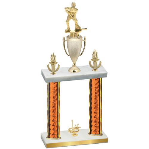 Double Orange Glacier First Place Hockey Trophy
