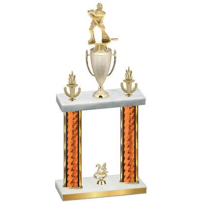 Double Orange Glacier Year Hockey Trophy