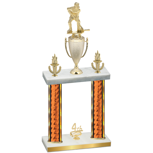 Double Orange Glacier Fourth Place Hockey Trophy