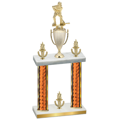 Double Orange Glacier Victory Hockey Trophy