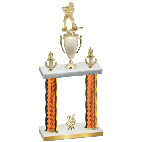 Double Orange Glacier Year Hockey Trophy