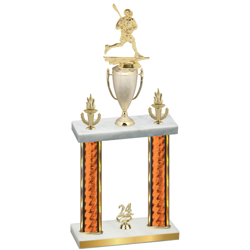 Double Orange Glacier Year Lacrosse Trophy