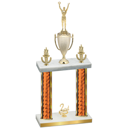 Double Orange Glacier Second Place Victory Trophy