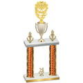 Double Orange Glacier Year Pickleball Trophy