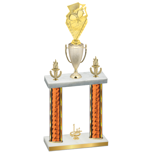Double Orange Glacier First Place Pickleball Trophy