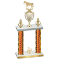 Double Orange Glacier Fourth Place Horses Trophy