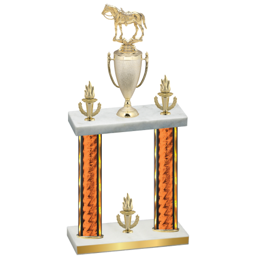 Double Orange Glacier Victory Horses Trophy