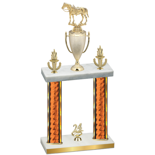 Double Orange Glacier Year Horses Trophy