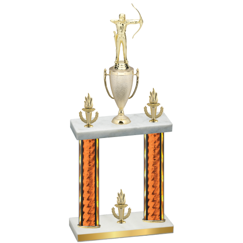 Double Orange Glacier Victory Archery Trophy