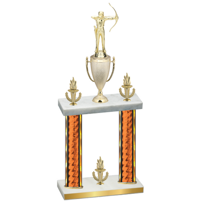 Double Orange Glacier Victory Archery Trophy
