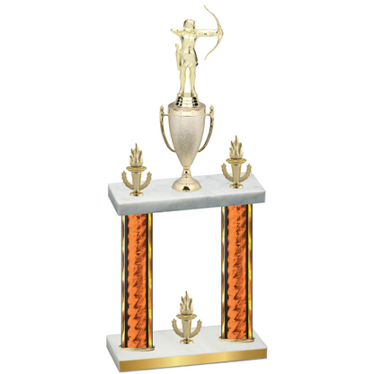 Double Orange Glacier Victory Archery Trophy