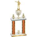 Double Orange Glacier Year Shooter Trophy