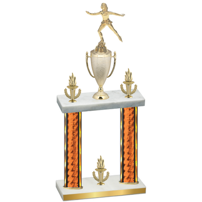 Double Orange Glacier Victory Skater Trophy