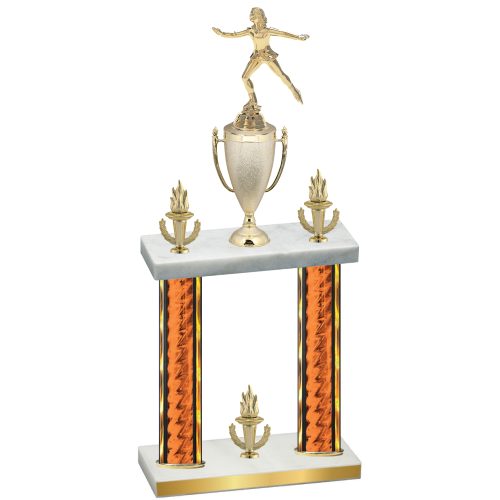 Double Orange Glacier Victory Skater Trophy