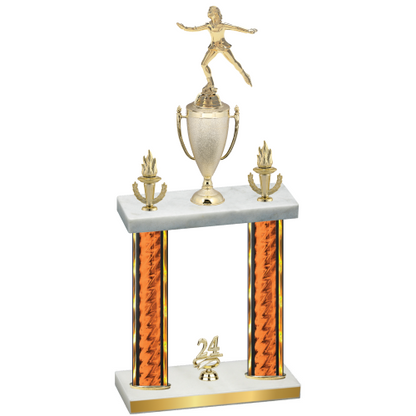 Double Orange Glacier Year Skater Trophy