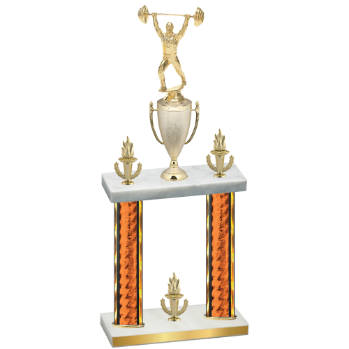 Double Orange Glacier Victory Weights Trophy