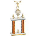 Double Orange Glacier Year Weights Trophy