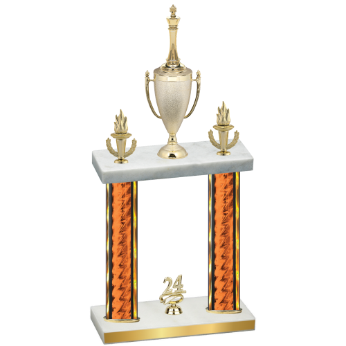 Double Orange Glacier Year Chess Trophy