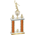Double Orange Glacier Year Basketball Trophy