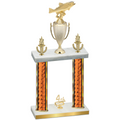 Double Orange Glacier Fourth Place Fishing Trophy