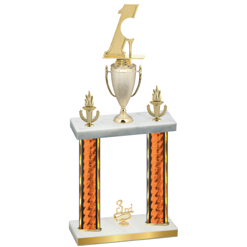 Double Orange Glacier Third Place Golf Trophy