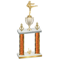 Double Orange Glacier First Place Karate Trophy