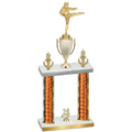 Double Orange Glacier Year Karate Trophy