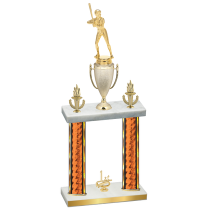 Double Orange Glacier First Place Softball Trophy
