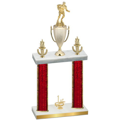 Double Red Glacier First Place Rugby Trophy