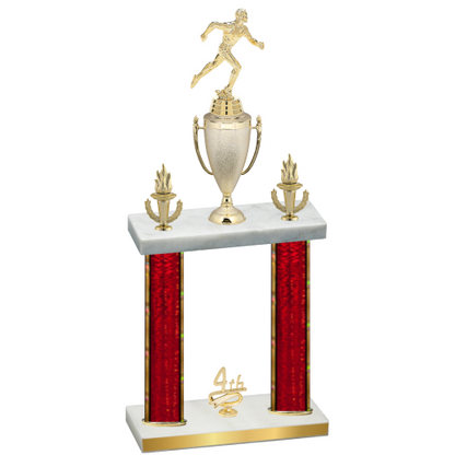 Double Red Glacier Fourth Place Running Trophy