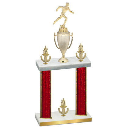 Double Red Glacier Victory Running Trophy