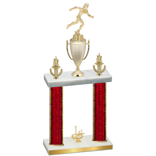 Double Red Glacier First Place Running Trophy