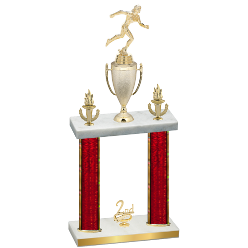 Double Red Glacier Second Place Running Trophy
