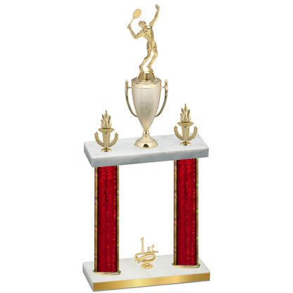 Double Red Glacier First Place Tennis Trophy